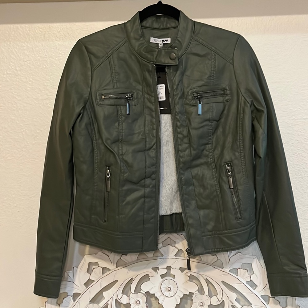Brand New faux leather moto jacket